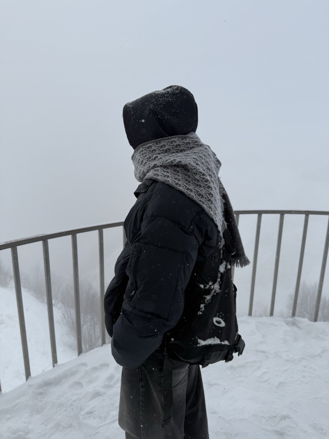 Yehor Mirnov at a snowy overlook